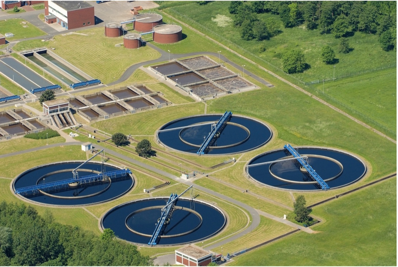 Sewage treatment plant in Cuxhaven, Germany